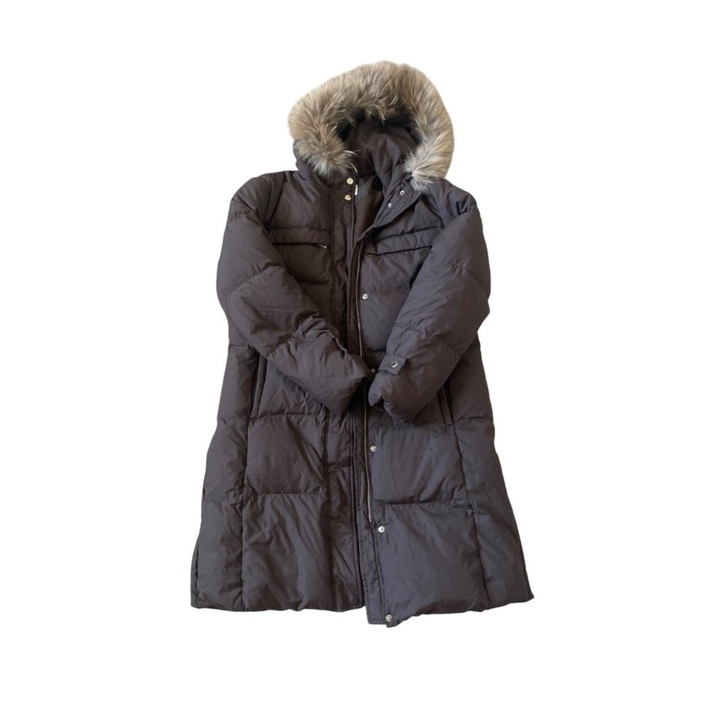 Michael Kors Women's Size Large Long Puffer Thick Winter Coat Jacket Quilted